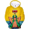 Comércio exterior Moda Primavera e Outono novo moletom impressão digital 3D masculino e feminino solto Esportes Uniforme de Baseball suéter moderno