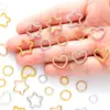 Accesorios para joyería DIY multicolor multiespecificación anillo cerrado de torsión anillo simple anillo de enlace para pulsera collar anillo de hierro V146