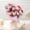 Buquê Artificial, Flores Artificiais, Flores de Sabão de Rosa Prontas, Flores de Mão Cor Gradiente Molho de Ameixa, Flores Feitas à Mão, Lembrancinhas, Flores Artificiais