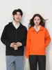 Impresión de logo y texto personalizados en sudaderas con capucha tipo cárdigan