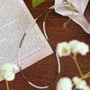 Nuevo collar de cadena de clavícula con perla Shijia de estilo nacional chino, fuerte y ligera, con ópalo artificial