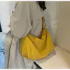 Bolso Cruzado Casual para Mujer, Bolso Almohada Versátil y Literario, Gran Capacidad, Bolso de Hombro Deportivo de Color Sólido Simple y Literario para Hombre