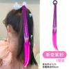 Peluca colorida para niños trenza cuerda para el cabello niñas bebé niña princesa accesorios para el cabello trenzado tocado anillo para el cabello