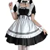 Bonito y suave traje de sirvienta japonesa Lolita para chica, ropa exterior diaria, traje de sirvienta con tirantes de leche, disfraz de animación para actuación en el escenario