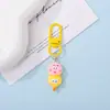 Lindo llavero colgante de resina de Bob Esponja accesorio para bolsa DIY regalo cultural y creativo decoración