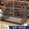 Estante de Almacenamiento de Bebidas de Gran Capacidad Estante de Exhibición de Productos para Cajero Estante de Exhibición Tipo Escalera Mostrador de Tienda de Conveniencia Estante Pequeño para Snacks