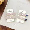 Pinza para el Cabello de Lana con Letra Rosa, Corazón y Triángulo, Pinza Bb, Pinza Dulce para Flequillo de la Frente, Pinza sin Costuras, Accesorio para el Cabello, Tocado