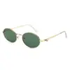 Gafas de Sol Redondas de Metal Hip-Hop Europeo y Americano 2025 Nuevas Gafas de Sol Retro Moda para Hombres y Mujeres