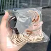 Banda de Goma Básica Banda de Goma Macaron Cuerda Elástica Alta para el Cabello Accesorios para el Cabello Banda para el Cabello con Hilo Sin Costuras Cuerda para la Cabeza Joyería al por Mayor