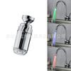 Lámpara LED para grifo salida giratoria 360 grados control de temperatura/cabezal de boquilla camaleón de colores 8001-B2-6