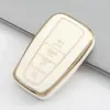 Adecuado para coche Toyota corona Carolina Camry borde dorado coche TPU pegamento flexible funda de llave todo incluido para mujer