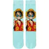 Calcetines de Algodón de Dibujos Animados de Bob Esponja para Hombres y Mujeres Venta al por Mayor Deportivos Casuales de Caña Media Rectos Calcetines de Moda