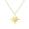 Collar sencillo de estilo europeo y americano con colgante de arroz y estrella Bamang, joyería de acero de titanio y estilo frío.