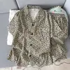 2026 Nuevo Estilo Coreano Lujo Ligero Pijama de Algodón Nube con Letras para Hombre, Verano Manga Corta Pantalón Largo Cárdigan Ropa de Casa
