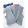 Elegante Camiseta sin Mangas Cómoda de Algodón para Mujer, Camiseta Básica Simple de Verano para Usar Debajo, Camiseta sin Mangas Versátil de Estilo Coreano para Usar Encima