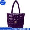 Bolso de Mano de Algodón Espacial Transfronterizo Bolso de Hombro Acolchado de Rpet Estilo Japonés Bolso Tote de Relleno de Rpet Fábrica Personalizada