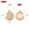 Fábrica de Origen Aleación Goteo de Aceite Dibujos Animados Donut Colgante Accesorios de Colgante Set de Pulsera de Abalorio DIY Venta al por Mayor