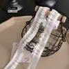 Venda direta da fábrica faixa elástica plissada com babados de camada dupla para roupas de boneca DIY, bolsas e correia de linha de pesca