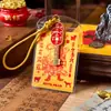 Cartão de Encanto para Atrair Fortuna do Marechal Zhao Yuan para Boa Sorte e Riqueza, Adesivo para Celular, Pingente de Bolsa, Cartão Traseiro para Celular, Lembrança Portátil de Atração Turística