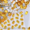 4*6mm Fundo Plano Mahjong Famoso na Internet Série Deslumbrante Vidro de Cristal Irregular Pedras Strass para Unhas Decorações de Unhas Usáveis Atacado
