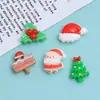 Mini Navidad Dibujos Animados Lindos Hechos a Mano DIY Accesorios para Joyería Pegamento de Crema Resina Pequeños Accesorios Material para Uñas Paquete
