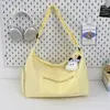 Textura Brumosa de Enfoque Suave, Estilo Relajado, Bolso Tote Verde Fruta para Estudiantes Universitarias, Adecuado para el Trabajo, Compras y Almacenamiento de Viajes Diarios