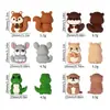 Cuentas de Silicona de Animales 3D Transfronterizas Accesorios para Manualidades DIY Abalorios Sueltos con Agujeros Ardilla Hámster Chinchilla Venta al por Mayor