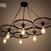 Lámpara de comedor estilo industrial de hierro forjado Lámpara de araña para barra de bar Celebridad de internet Lámpara para pasillo y pasillo Lámpara de araña para barbería Lámpara de araña moderna y sencilla