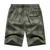 Shorts Masculino de Sarja Xadrez Verão 2024 Novos Calças Médias Seda Gelada Finas Roupa de Trabalho Casual Esportiva Calças Masculinas de Cinco Quartos