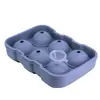 Bandeja de Hielo Grande de Silicona Transfronteriza Molde de Cubitos de Hielo de Grado Alimenticio Molde de Bola de Hielo de Desmoldeo Fácil Congelación Rápida Molde para Hacer Hielo Casero