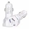 Carregador veicular USB giratório QC3.0 + Type-C 20W de carregamento rápido, multi-porta, para acendedor de cigarro