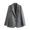 Traje de Blazer de Rayas Finas para Mujer Estilo Europeo y Americano Primavera 2025 81193 81194