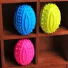 Juguete para mascotas balón de rugby, pelota elástica masticable para perros, pelota de juguete para la dentición de cachorros Teddy