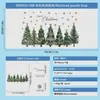 Enfeites de Festival de Natal Floco de Neve da Floresta Pinha Adesivos Eletrostáticos para Porta de Vidro Vitrine de Loja Decoração de Atmosfera de Shopping