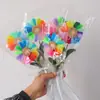 Rosas torcidas terminadas, tulipanes, girasoles, ramo para novia, regalo de cumpleaños para novia, venta al por mayor Qixi
