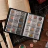 Álbum Transparente de Coleção de Moedas com 120 Compartimentos Transfronteiriço, Porta-Moedas Comemorativas com 60 Compartimentos, Álbum de Armazenamento de Moedas para Coleção de Moedas Antigas e Selos