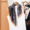Bufanda Ligera de Seda para Verano, Bufanda de Cuello Transpirable y Versátil, Bufanda Decorativa para Combinar con Camisas y Trajes
