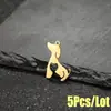 5 Piezas/Paquete Amazon Transfronterizo Personalizado Acero Inoxidable Hueco Forma de Corazón Colgante para Mascota Animal Perro En Stock