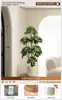 Planta Verde Artificial Spathiphyllum, Planta Verde Falsa de Lujo de Gama Alta para Interior Sala de Estar, Planta en Maceta, Adorno Decorativo Realista para el Piso
