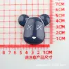 Accesorios de Dibujos Animados Pegatinas para Taza de Agua, Oso Fresa DIY Caja de Almacenamiento Brillante, Caja Grande de Resina, Materiales para Hebillas de Zapatos