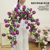 Modelo Nuevo 2025 Tiras de Flores de Enredadera de Rosas Artificiales para Arreglos Florales Decorativos en Bed & Breakfasts, Zonas Escénicas y Centros Comerciales