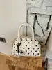 Transfronterizo 2025 Nuevo Bolso Coreano Pequeño Bolso Tote para Mujer Lindo Lunares Nicho Bolso Almohada Bolso de Hombro Cruzado