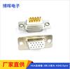 Conector Hembra Hdb15 Tipo Cable Soldado 3 Filas 15 Pines Conector de Soldadura Vga Pin Sólido Chapado en Oro Conector Hembra Db15 de Tres Filas