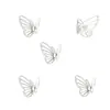Nuevo Colgante de Flor de Metal Mariposa Hueca Material para Pasador de Pelo Accesorios de Joyería Hechos a Mano para Bricolaje D2151