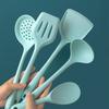 Juego de utensilios de cocina de silicona, espátula, juego de cinco piezas, cuchara para freír, colador de cocina, cuchara para arroz, sartén antiadherente, pala de silicona, pala para freír, cuchara para sopa