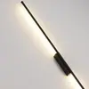 Lámpara de pared larga minimalista moderna 2026 Estilo nórdico simple para sala de exposiciones, sala de estar, pared de fondo de TV, lámpara de mesita de noche de dormitorio