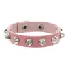 Pulsera de Paraguas de Fila Única con Charm de Llegada Nueva Rock Hip-Hop Cono Remache Pulsera Punk de Moda para Hombres y Mujeres