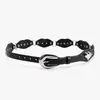 Genial Cinturón Punk Retro Americano con Tachuelas para Chica Picante con Decoración Metálica Personalizada en Forma de Corazón de Moda para Mujer