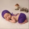 Ropa de estilo elfo tejida a mano con mohair para fotografía infantil, de punto para fotos de bebé, nueva, transfronteriza