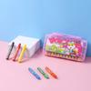 Barra de pintura al óleo hexagonal de color, 12-36 colores, caja de polipropileno, lavable, crayón para niños, pincel, herramientas de pintura, bolígrafo de grafiti